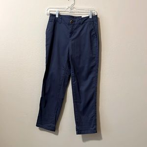 Blue Khaki Straight Pants